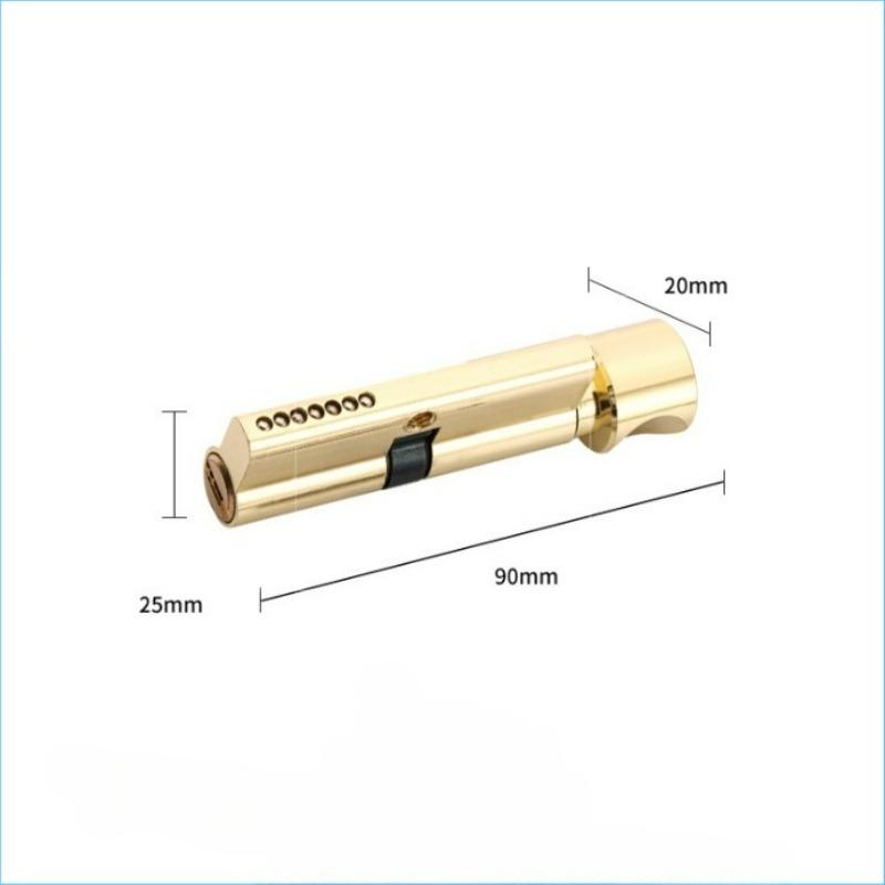 Middle Ancient Style Walnut Ball Indoor Door Lock, Household Silent Wooden Door, Split Handle Lock
