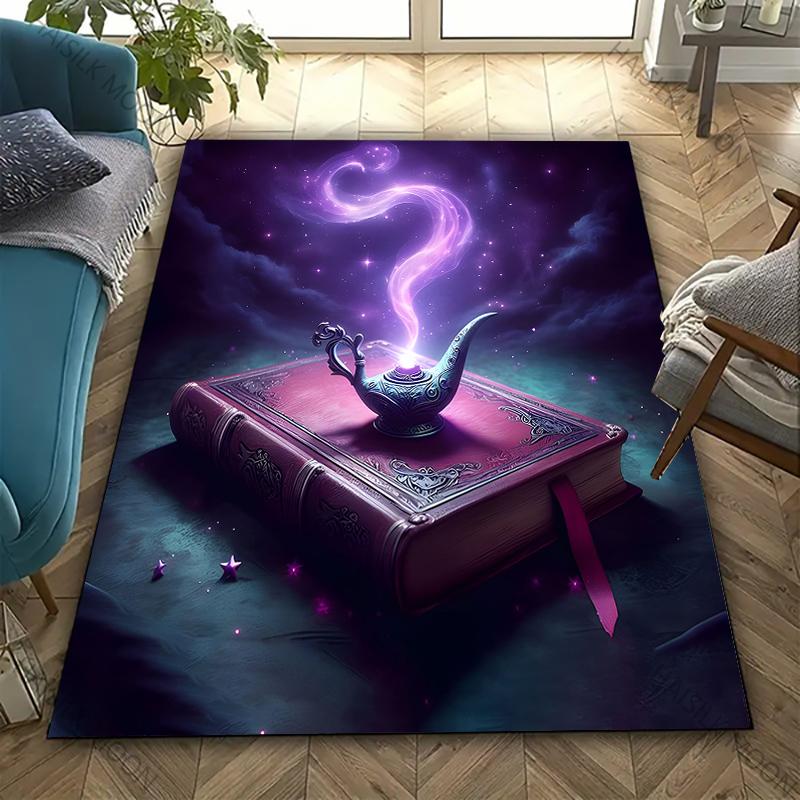 Ковер с 3D-рисунком фонарика желаний для гостиной, коврик для детской спальни, придверный коврик для дивана, напольный коврик, противоскользящий коврик, декоративный коврик, забавный подарок