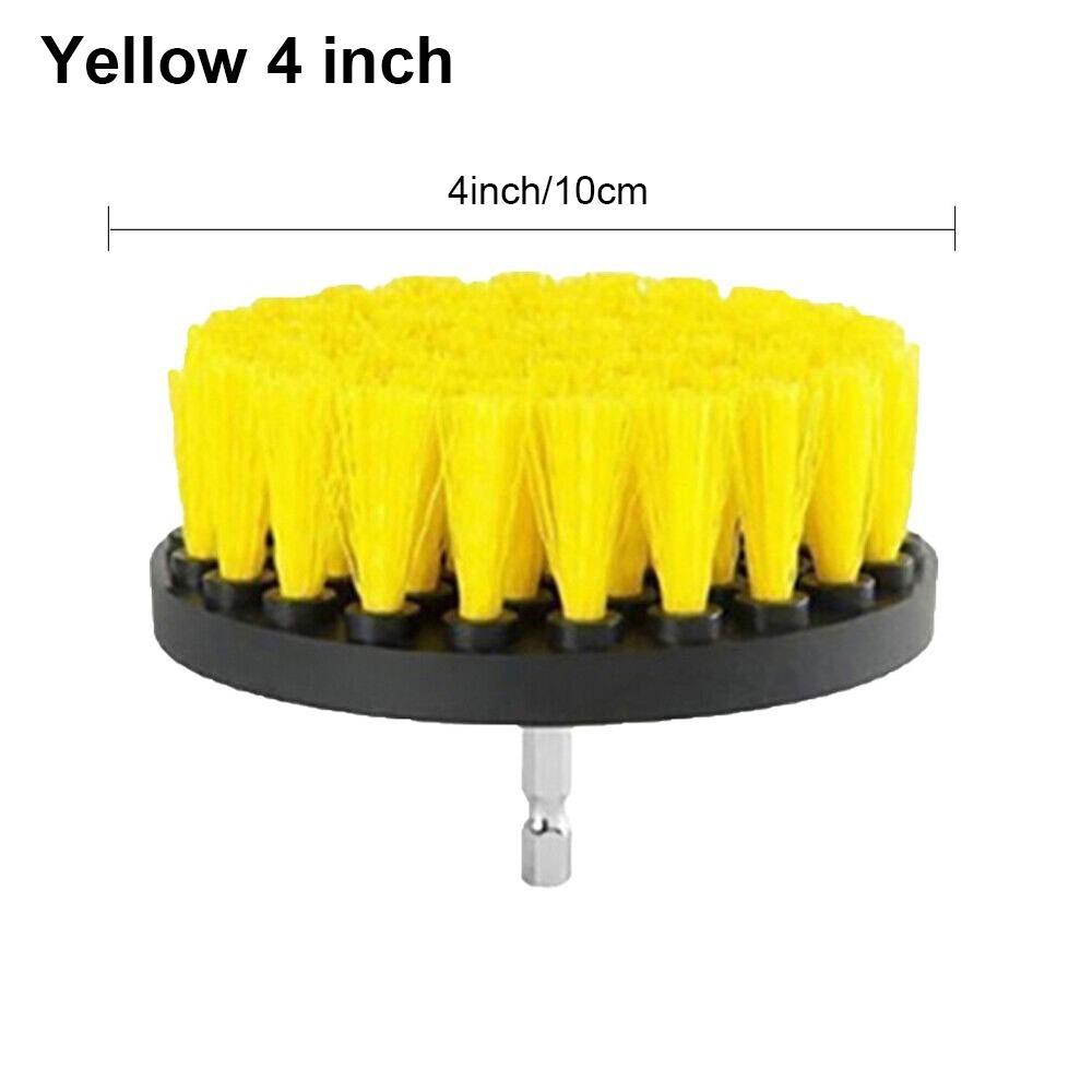 1Pcs Blue Yellow Cleaning Brush Nylon Power Scrubber Brush  Upholstery Sofa Wooden Furniture