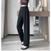 Summer Thin High Waist Suit Wide-leg Pants Women Straight Loose Trousers