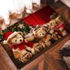 Red Christmas Factory Goods Door Mat Gift Home Entrance Entrance Christmas Eve Carpet Floor Mat