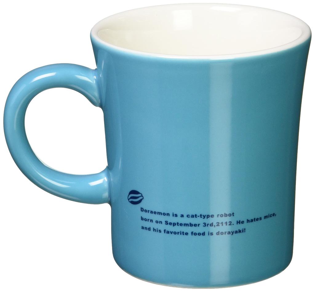 Color 008140 "Doraemon" Mug, Doraemon, Blue,