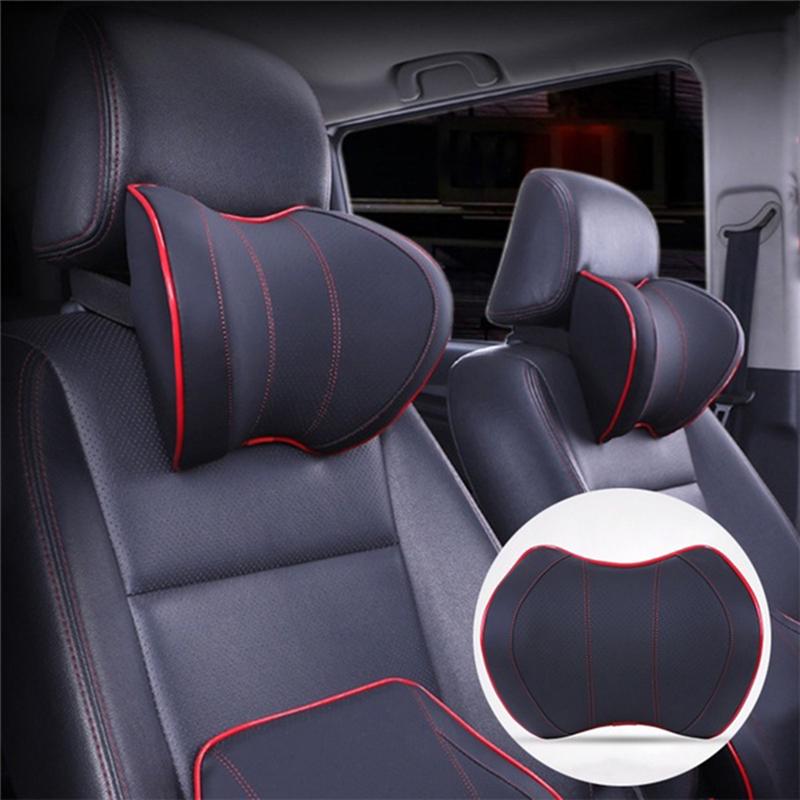 Fashion Cotton Car Headrest Auto Space Memory Head Pillow Travel Pillow U Shaped Neck Pillow