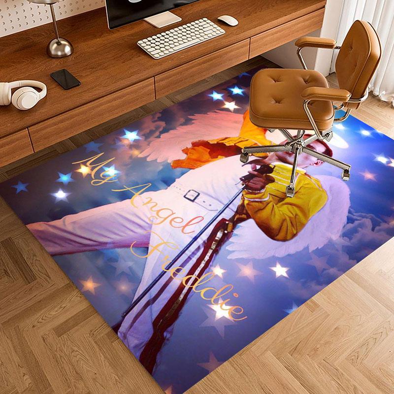 Queen Rock band Carpets and Rug 3D Printing Carpet Floor Mat Living Room Bedroom Large Area Soft Carpet-JM004