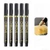 1-5Pcs Chrome Paint Marker Reflective Fluid Mirror Paint Pen 2mm Silvery Ink For DIY Car Styling Model Metal Wood Plastic Stone