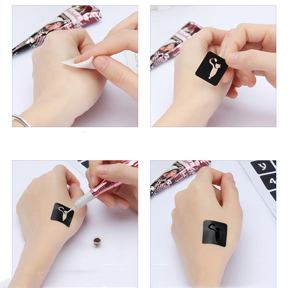 Painting Hollow Drawing Airbrush Body Art Template Temporary Decal Tattoo Stencils India Henna Kit
