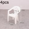 4PCS Mini Support Miniature Items Armchair Plastic Backrest Chairs For 1/6 Dollhouse Accessories Doll Furniture