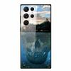 For Samsung S23 Ultra Glass Case Christmas Tempered Cover Hard Cases for Samsung Galaxy S23 Plus Funda Gift Cat SamsungS23 Capa