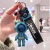 Cartoon Couple Doll Lightning Bear Keychain: Cute Pendant for Car, Bag, or Gift