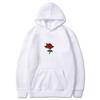 Fashion Unisex's Hoodies Sweatshirts Funny Rose Print Man Streetwear Harajuku Autumn Winter New Hip Hop Casual Unisex Hoodie Clothes