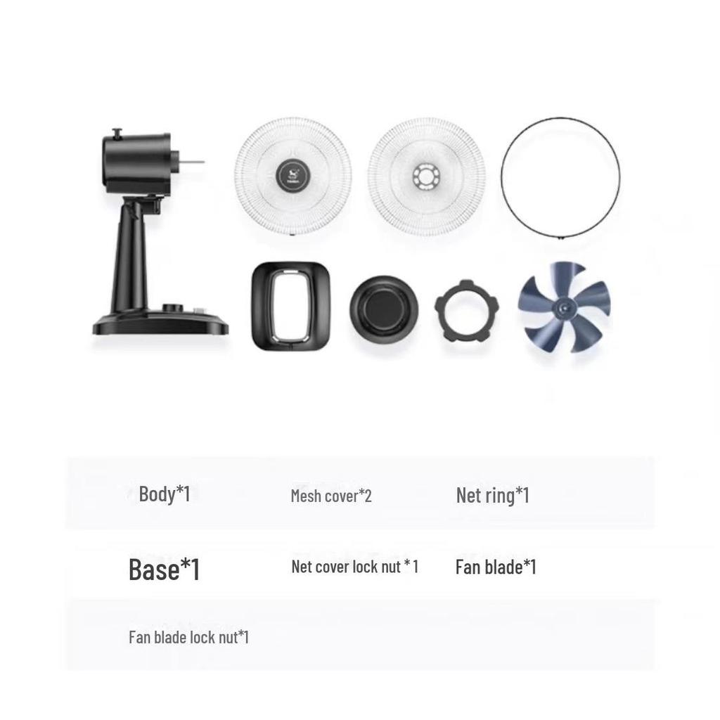 Бесшумный настольный электрический вентилятор: 12/16-дюймовый качающийся настольный вентилятор для дома или общежития