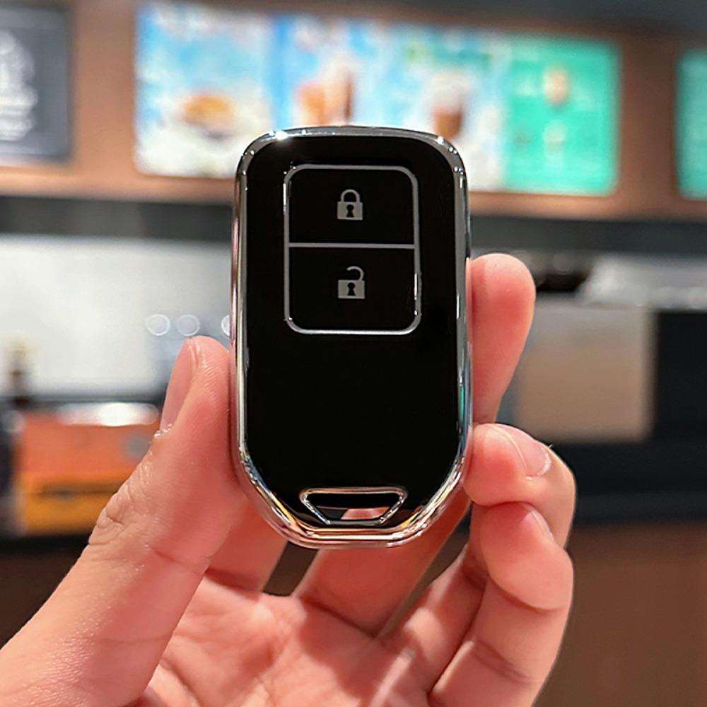 Чехол для дистанционного ключа автомобиля из ТПУ с 2 4 кнопками для Honda Civic Accord Vezel Fit CRV HRV Crz HRV Polit Jazz Jade, аксессуары