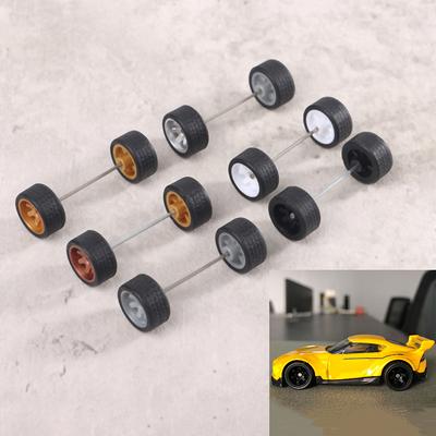 1:64 Модифицированная Шина Модель Машины Фигурка Шины Колеса Машины для Hotwheels с Резиновыми Шинами Базовые Модифицированные Детали из АБС Игрушки Гоночных Машин