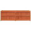 Plant Box Wax Brown 150x50x50 cm Solid Pine Wood
