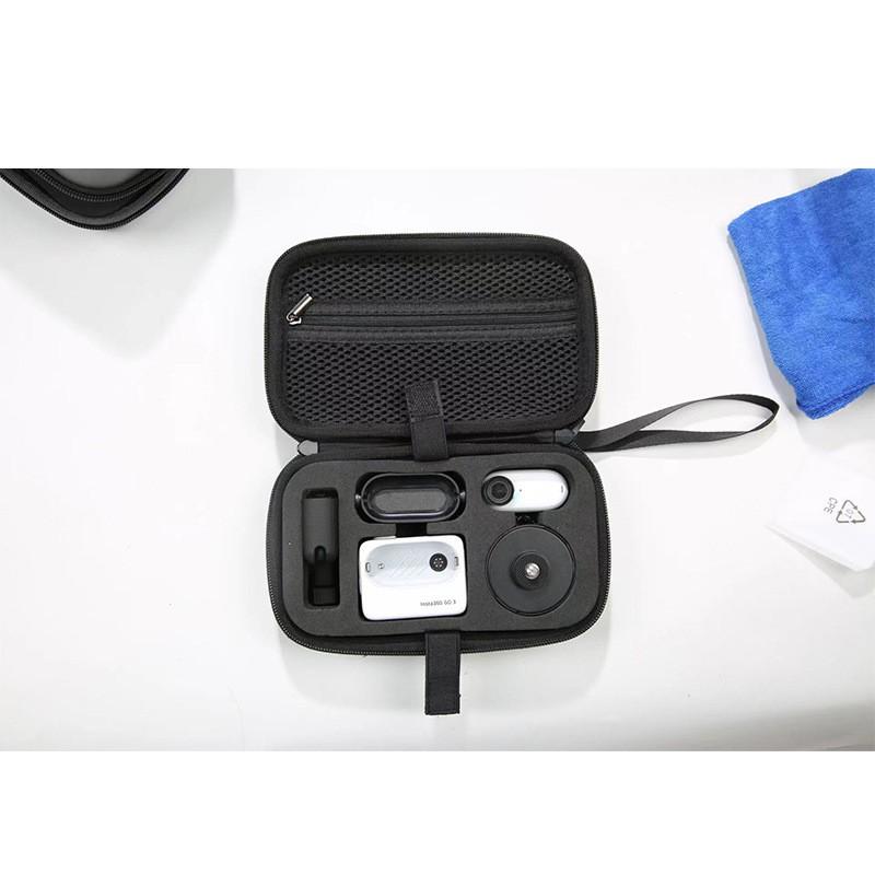 Insta360 GO3 Camera Pouch Case Compact Handheld Carry Bag Action PU Leather With Nylon Lining Lightweight Waterproof