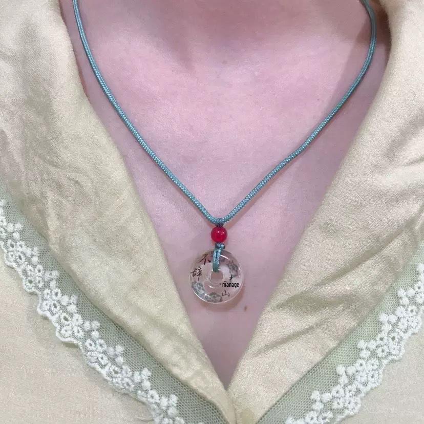 Модное плетеное нефритовое ожерелье с пряжкой безопасности для студентов и пар