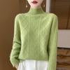 Women Sweater 100% Wool MODERN NEW SAGA Turtleneck Knit Pullover Thick Winter Jumpers Female Knit Tops