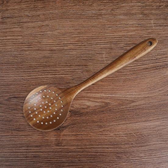 Деревянные кухонные принадлежности, кухонные лопатки, половники и ложки для риса, кухонные принадлежности с антипригарным покрытием для удобного захвата и легкой очистки