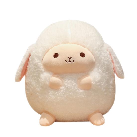 Stuffed Sheep Doll Full Filling Sleeping Accompany Elastic Cute Plush Sheep Cushion for Entertainment