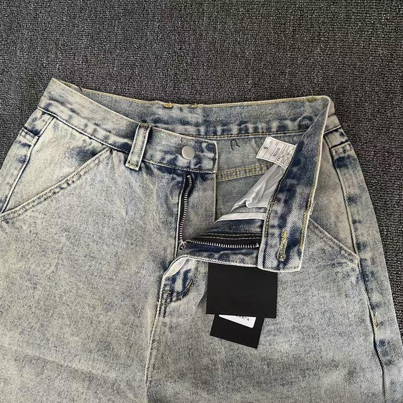 ZYLLO Новая Ретро Мода Y2K Харадзюку Хип-хоп Джинсовые Шорты Уличный Дизайн Мужские