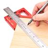 Углы Линейка Деревообработка Инструмент Разметка Чертеж Измерение Высокоточные Алюминиевый Сплав Центр Разметчик Измеритель Промышленный