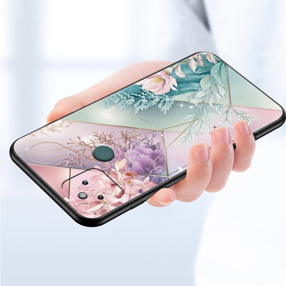 Phone Case Cover for Google Pixel 10 9 8 7 6 7A 6A Pro Shockproof Soft TPU 10 9 Pro XL Shell Capas Fundas Cartoon Flower Coque