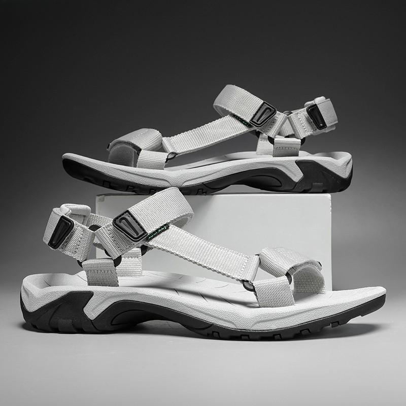 Модные летние оригинальные мужские сандалии, пляжная обувь, обувь для ходьбы по воде, с круглым носком, на плоской подошве, новые, удобные, нескользящие, легкие, самые продаваемые