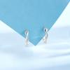 Mobius Ring Ear Buckle Women's Fashion Versatile Simple Small Plain Ring Earrings
