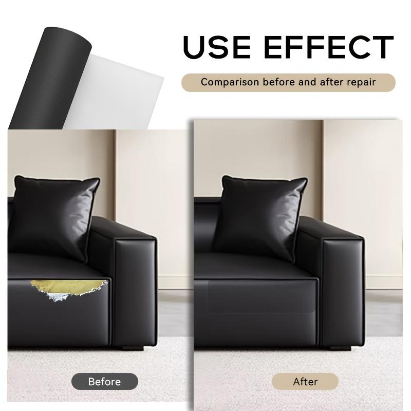 Самоклеящаяся заплатка для ремонта искусственной кожи 35,0x137,01 см - Быстрый ремонт сидений диванов, мотоциклетных подушек и изголовий кроватей