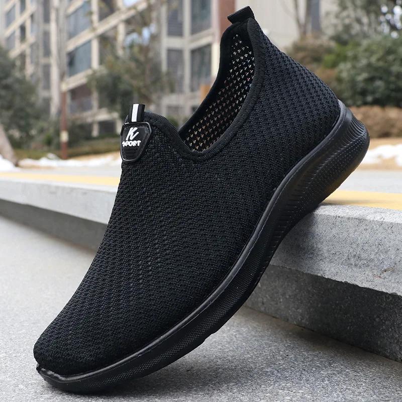 Fashion Summer Mesh Men Shoes Lightweight Sneakers Men Fashion Casual Walking Shoes 2024 Breathable Mens Loafers Zapatillas Hombre