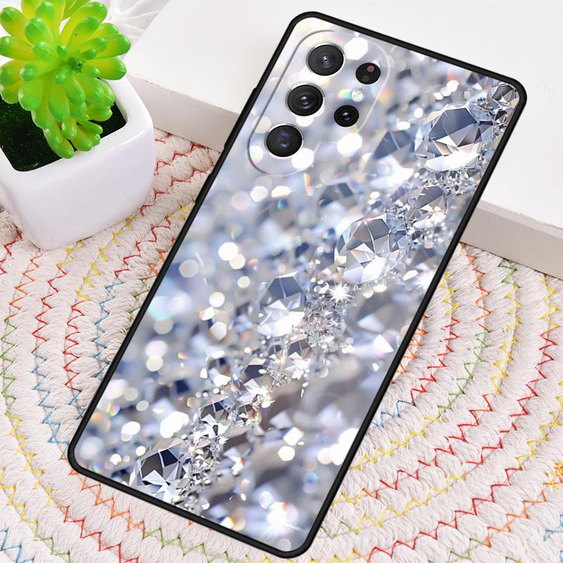 Чехол для телефона с узором из бриллиантовых кристаллов для Samsung Galaxy note 10 pro S26 Ultra S23 S24 FE S25 S21 S22 PLUS ударопрочный