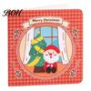 Foldable Greeting Cards 10Pcs Merry Christmas Set, Folding Cartoon Blank Festive Blessing Note Cards, for Holiday Gift