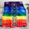 1PC Yoga Elements printed blanket, all season lightweight home office outdoor nap multifunctional blanket A12