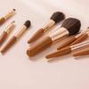 Mini 9-Piece Soft-Bristled Makeup Brush Set for Beginners - Portable Travel Kit