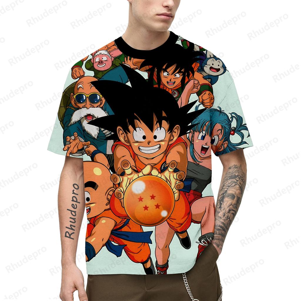 Японская аниме-футболка Super Saiya для мужчин Y2k Goku с коротким рукавом для детей и мужчин 100-5XL 2024 Футболки свободного покроя, модная уличная одежда