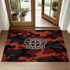 Bayer Leverkusen Football Design Crystal Velvet Rug Soft Decorative Mat for Bedroom Entrance