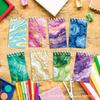 8-Pack Notebooks 16 Sheets Vertical Flip Journal Mini Pocket Spiral Notebook Customizable Gold Foil Marble Notebook For Student