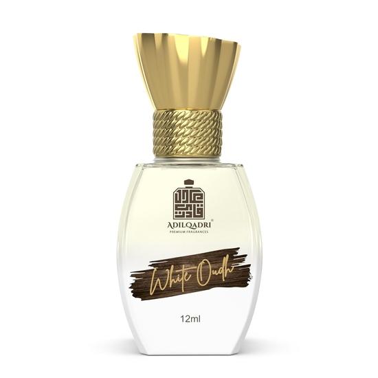 AdilQadri White Oudh Attar | Сильный мужской аромат | Безалкогольный роликовый аттар для мужчин | Стойкий аромат, парфюмированный роликовый аттар 12 мл
