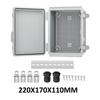 Уличная электрическая коробка Водонепроницаемая распределительная коробка Пластиковая уличная погодозащищенная электрическая распределительная коробка Снаружи для Wifi Электронная