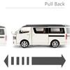 1:32 Scale Toyota Hiace MPV Alloy Car Model, Diecasts Metal Toy Vehicles Car Model with Simulation Sound and Light Collection Children Gift