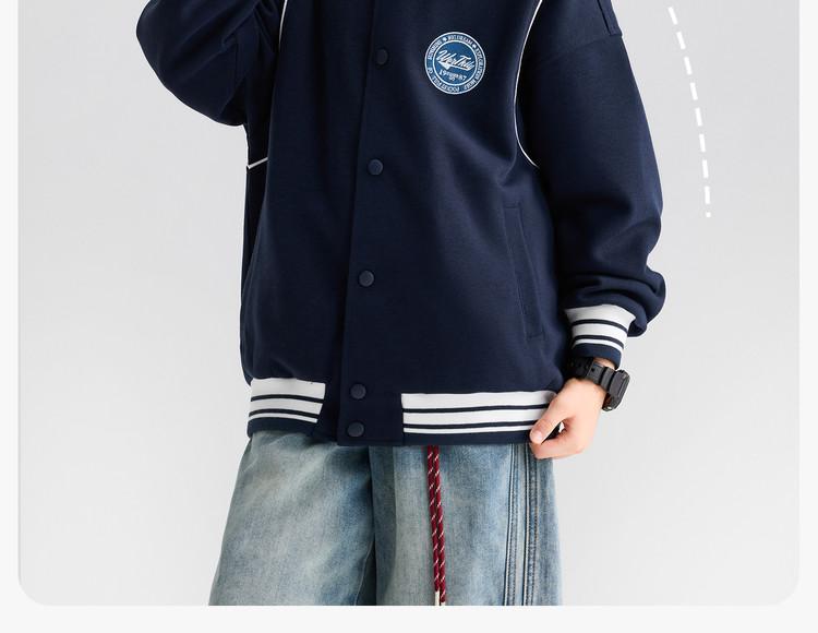 Zuoxi [Parent Child] Children's clothing, boys' baseball jacket, college style 2026 new hoodie, top, spring and autumn outfit