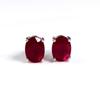Fashion Light Luxury Natural Filled Ruby Simple Design Earrings 925 Sterling Silver Birthday Gifts for Women and Girls
