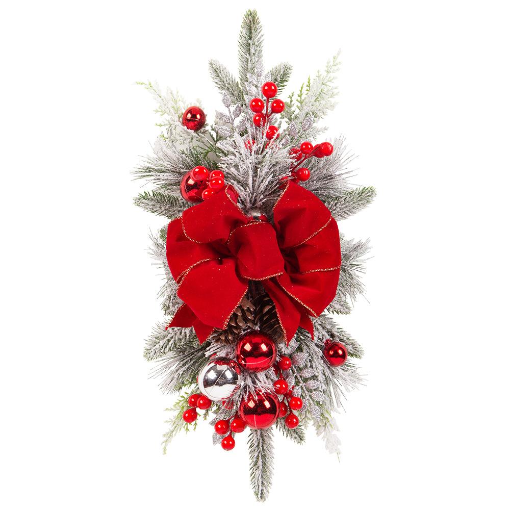 Рождественские украшения для лестницы, подвесной венок для лестницы, рождественские украшения для дома в скандинавском стиле, рождественские украшения