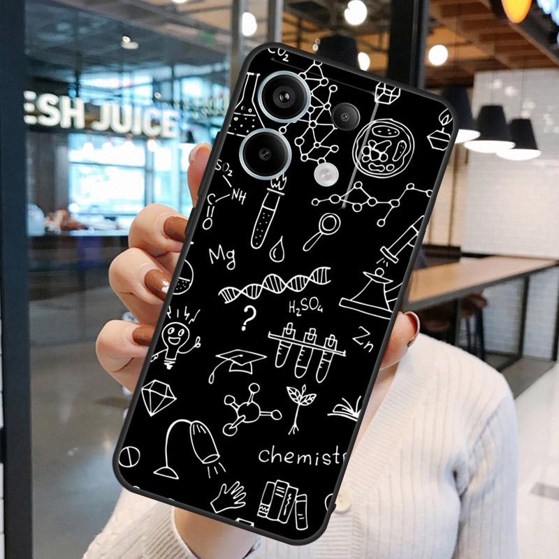 Чехол с формулами по химии для Xiaomi Redmi Note 15 Pro Plus 10 11 12 13 14 Pro Redmi 15 15C 10C 12C 13C 14C