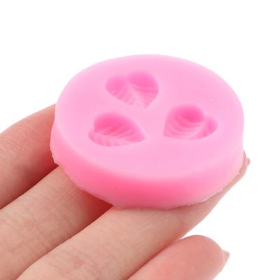 Три маленьких листочка Форма Дизайн Помадка Шоколад Силиконовая Форма Diy Декор Торта