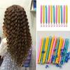 52pcs Mixed Color Spiral Hair Curling Rods - Heat-Resistant Barrels for Salon & Home Use, Durable Plastic Waves & Curls Styling Tools for Women