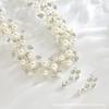 Жемчужное Ожерелье Серьги Комплект Женская Мода OL Сплав Ювелирный Набор Аксессуары для Платья 2452
