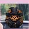 Car Halloween Decoration Pendant Acrylic Skeleton Head Pumpkin Vehicle Style