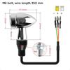 Evermotor Chrome CNC 12V 2pcs Mini Bike LED Turn Signal Lights IP67 Waterproof Amber White E-Certification &