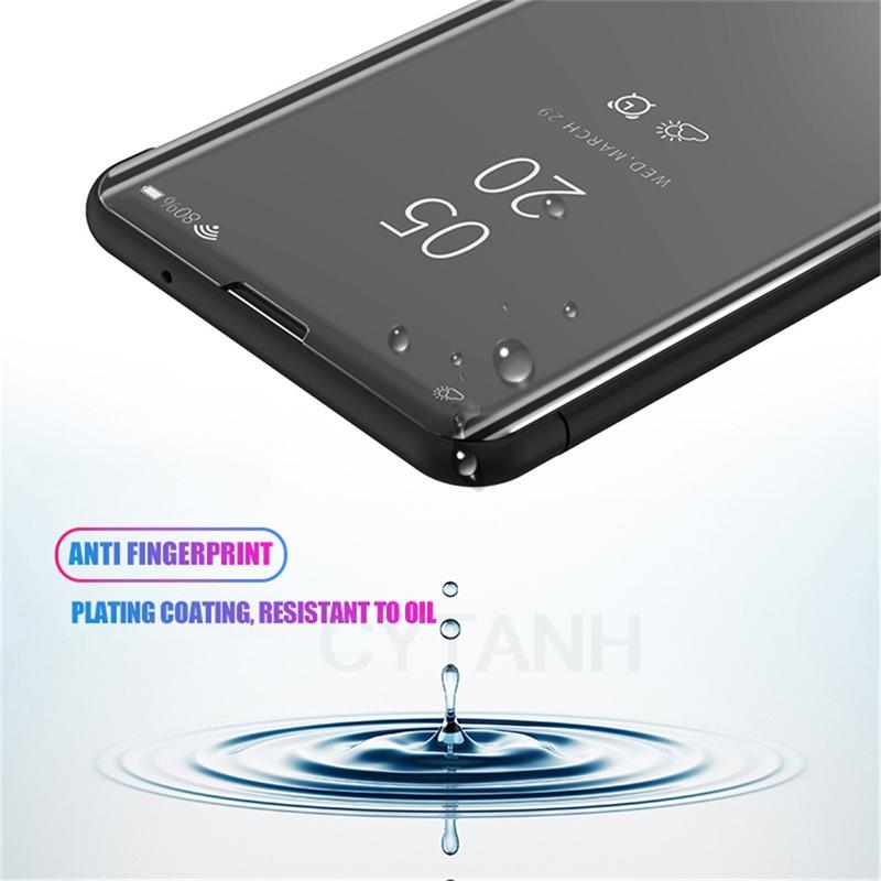 Зеркальный чехол-книжка для Xiaomi Redmi Note 13 12 11 10 9 8 Pro Plus Funda для Redmi Note 12 Turbo 12S 11S 9T 8T Carcasa Cover